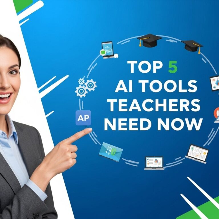 Top 5 AI Tools Every Teacher Needs Now